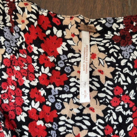 Free People Floral Print Cut-out Women's Dress Size Small - Picture 6 of 9